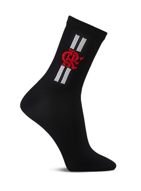 Meia Esportiva Flamengo Rikam 47200.MA Unissex Oficial Algodão T. 38/43