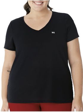 Blusa Mullet Malwee Sport 1000132813 Feminina Plus Size Dry UV50+ Poliamida T. G1/G3
