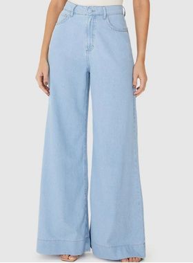 Calça Pantalona Malwee 1000131476 Feminina Jeans Leve T. 38/48