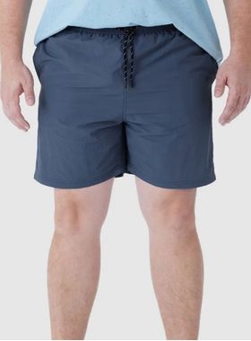 Shorts Casual Malwee 1000130914 Masculino Plus Size Com Bolsos Poliamida T. G1/G3