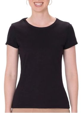 Blusa Baby Look Malwee 1000137046 Feminina Algodão Pima T. P/XGG