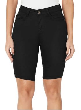 Bermuda Sarja Malwee 1000129451 Feminina Cintura Média Stretch T. 38/48