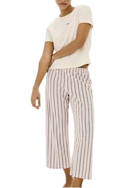 Pijama Longo Hering 7C8D Feminino Pantacourt Algodão T. P/XG