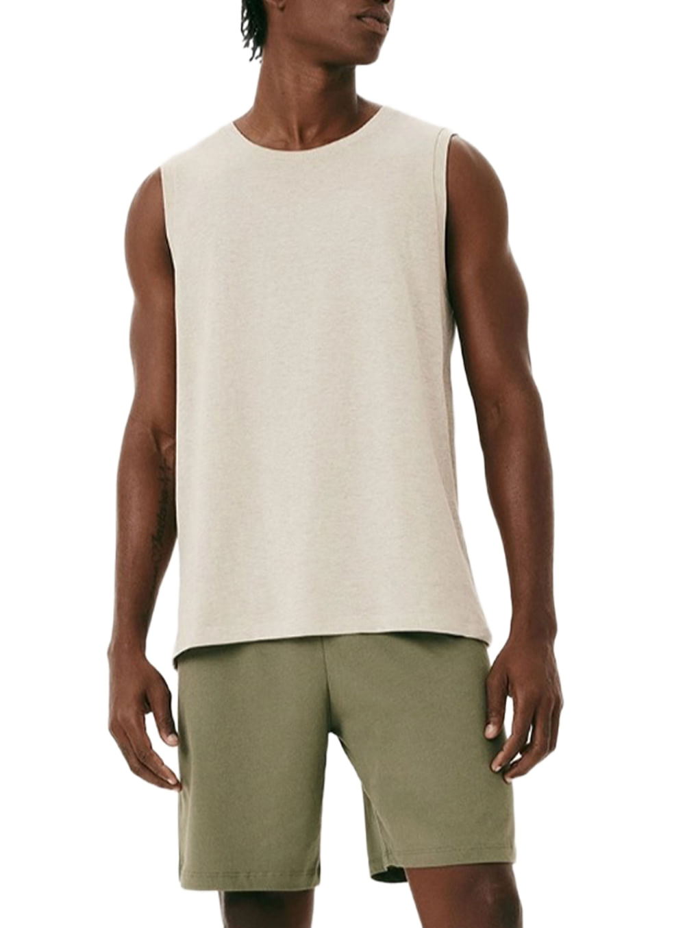 Pijama Regata Hering Intimates 7ATA Masculino Algodão T. P/XXG MPF-VERDE