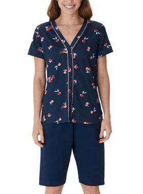 Pijama Curto Malwee 1000133192 Feminino Com Botões Malha Algodão T. P/XGG