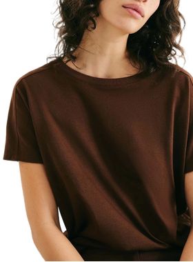 Blusa Manga Curta Hering 4H7R Feminina Decote Canoa Viscose T. P/XG