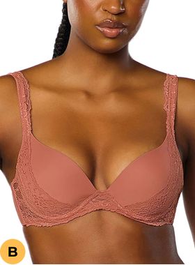 Sutiã Base Valisere 20035 Com Aro e Bojo Renda e Microfibra Taça B T. 42B/48B