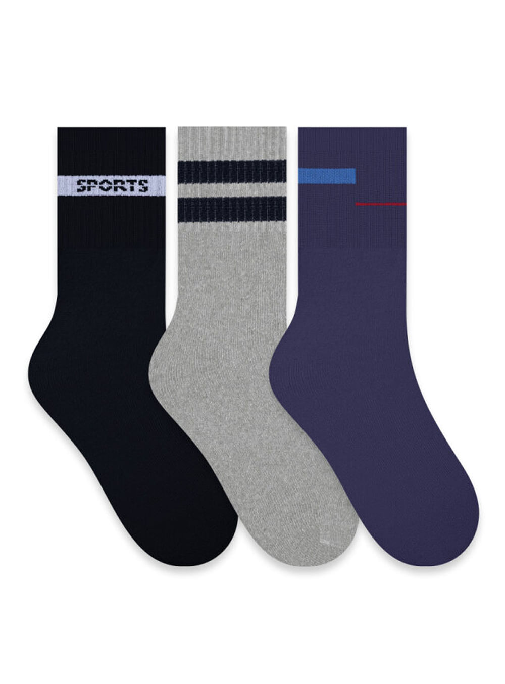 506- MARINHO/CINZA MESCLA/PRETO