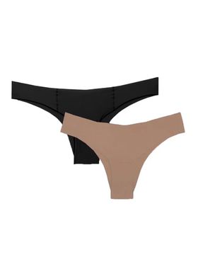 Kit/2 Calcinha Biquíni Bonjour K0870 Feminina Invisível Microfibra T. P/EG