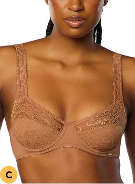 Sutiã Leve Valisere 26123 Estruturado Renda Microfibra Taça C T. 44C/46C