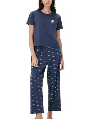 Pijama Longo Hering 7C8D Feminino Pantacourt Algodão T. P/XG