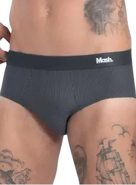 Kit/2 Cueca Slip Mash 151.02 Masculina Microfibra T. P/GG