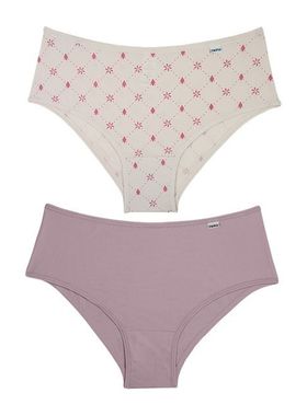 Kit/2 Calcinha DelRio 50509 Cintura Média Microfibra T. P/GG