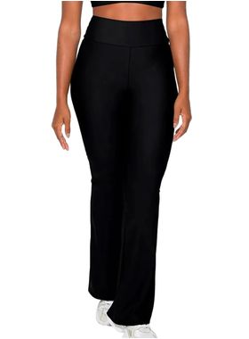 Calça Flare Enfim 1000124396 Feminina Active Dry Silicone Interno UV50+ Microfibra T. P/GG