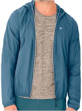 Jaqueta Corta Vento Enfim 1000100041 Masculina Active Com Zíper e Capuz Poliamida T. P/XGG