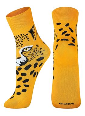 Meia Cano Médio Lupo 04580-028 Feminina divertida Algodão T. 34/39