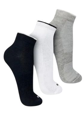 Kit/3 Meia Cano Curto Trifil T7019K Unissex Esportiva Performe Algodão T. 33/38 39/44