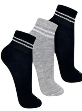 Kit/3 Meia Cano Curto Trifil T5036K Infantil Esportiva Algodão T. 31/34