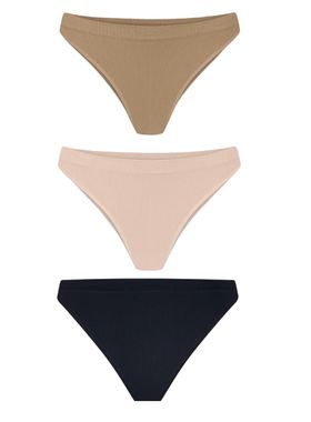 Kit/3 Calcinha Tanga Trifil C04301 Sem Costura Microfibra (Antiga C04403) T. P/1XG